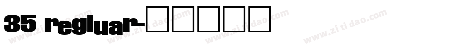 35 regluar字体转换